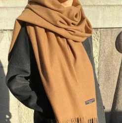 AND COPENHAGEN Cashmere Tørklæde Cognac