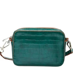 BECK SÖNDERGAARD Croc Minnie Bag Dark Forest