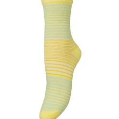 BECK SÖNDERGAARD Dandy Stripe Sock Popcorn Yellow