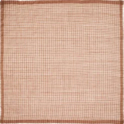 BECK SÖNDERGAARD Gingham Wica Scarf Mocha Brown