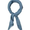 BECK SÖNDERGAARD Gingham Wica Scarf Coronet Blue