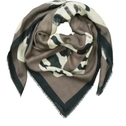 BECK SÖNDERGAARD Leamo Siw Scarf Deep Taupe Brown