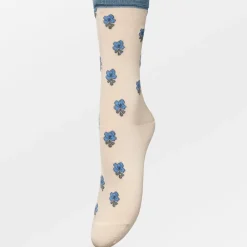 BECK SÖNDERGAARD Leavy Visca Sock Cement Beige
