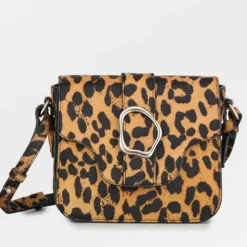 BECK SÖNDERGAARD Leopa Leather Iris Bucket Bag Black