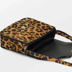 BECK SÖNDERGAARD Leopa Leather Iris Bucket Bag Black