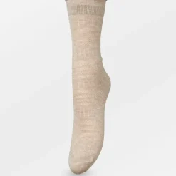 BECK SÖNDERGAARD Lucretia Wola Sock Dark Beige Melange