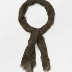 BECK SÖNDERGAARD Naomi Wica Tørklæde Deep Taupe Brown