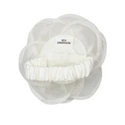 BECK SÖNDERGAARD Orchia Flower Hair Tie White