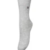 BECK SÖNDERGAARD Rose Wola Sock Light Grey Melange