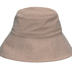 BECK SÖNDERGAARD Striba Bucket Hat Sorrel Brown