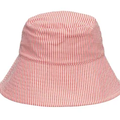 BECK SÖNDERGAARD Striba Bucket Hat Spiced Coral