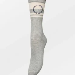 BECK SÖNDERGAARD Thalia Cotta Sock Gray Blue