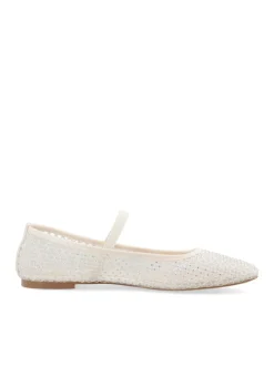 BIANCO Lilja Mesh Ballerina White