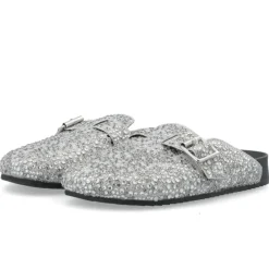 BIANCO MEDINA Sand Mule Simili Stones Silver
