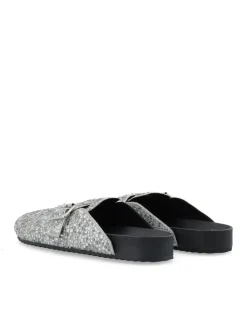 BIANCO MEDINA Sand Mule Simili Stones Silver