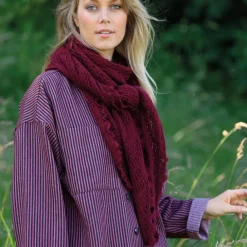 BLACK COLOUR Bccamille Winter Scarf Wine