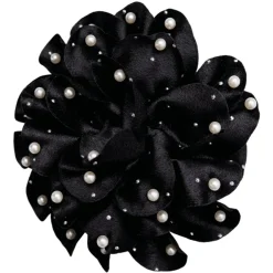 BLACK COLOUR Bckimmi Mega Flower Broche Sort