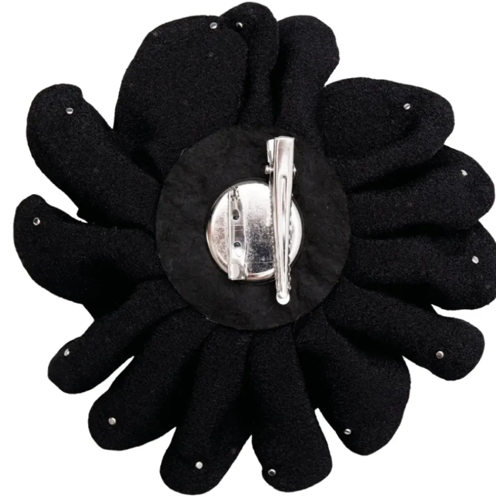 BLACK COLOUR Bckimmi Mega Flower Broche Sort