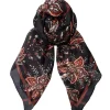 BLACK COLOUR Bckirstine Silk Black Paisley