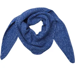 BLACK COLOUR Bckitty Triangle Scarf Blue