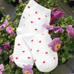 BLACK COLOUR Bclove Sock White Red