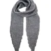 BLACK COLOUR Bcsally Snitted Mini Scarf Grey