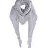 BLACK COLOUR Bcsiri Triangle Knitted Scarf Grey