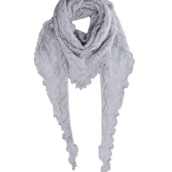 BLACK COLOUR Bcsiri Triangle Knitted Scarf Grey