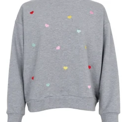 BLACK COLOUR Bcsita Heart Sweatshirt Grey