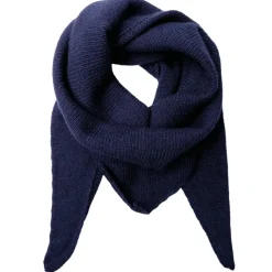 BLACK COLOUR Bctriangle Mini Scarf Navy