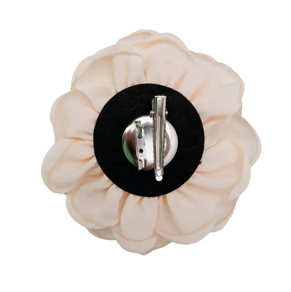 BLACK COLOUR Bcvilla Mega Flower Broch Creme