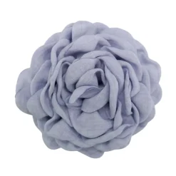 BLACK COLOUR Villa Mega Flower Brooch Blue
