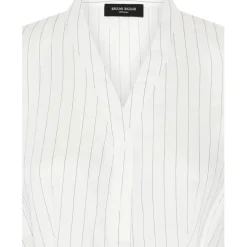BRUUNS BAZAAR Amaranth Zea Shirt White Stripe