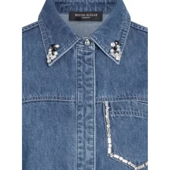 BRUUNS BAZAAR Cana Bess Shirt Dark Blue Denim
