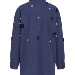 BRUUNS BAZAAR Chrisoula Beia Shirt Dark Blue