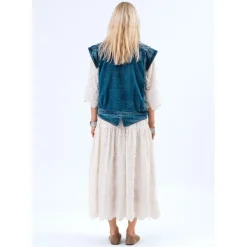 BRUUNS BAZAAR Clove Zhoa Leather Waistcoat Sort