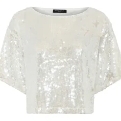 BRUUNS BAZAAR Mossrose Ginia Blouse Hvid Sølv