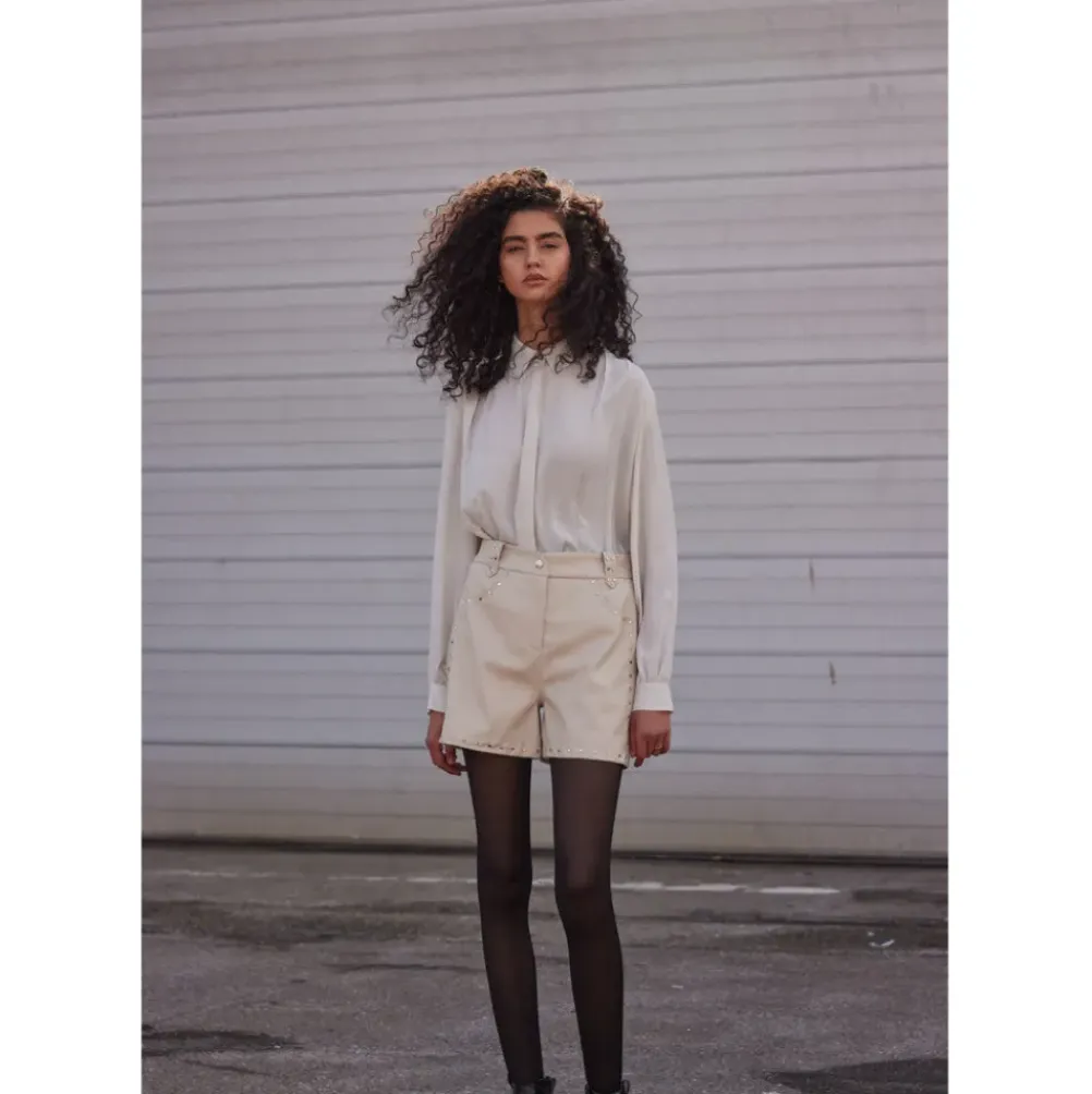 BRUUNS BAZAAR Vegani Tullamo Shorts Chateau Grey