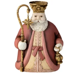 BUNGALOW Santa Red Candle Holder