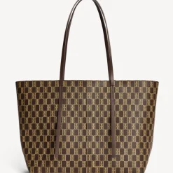 BY MALENE BIRGER Abigail Monogram Tote Bag Shale