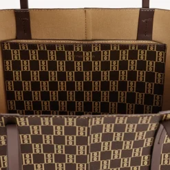 BY MALENE BIRGER Abigail Monogram Tote Bag Shale