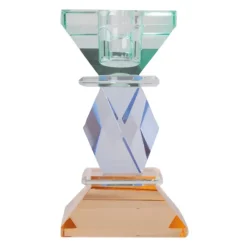 C'EST BON Lysestage 301.984.91 Mint/violet/oliven 12x6x6 cm.