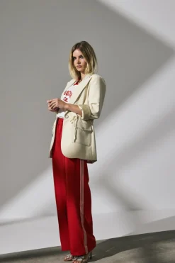 CO' COUTURE Amina Crease Pant Red