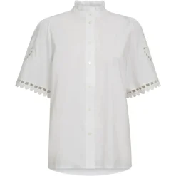 CO' COUTURE Kellise Embroidery SS Shirt Hvid