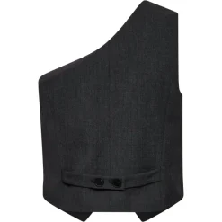 CO' COUTURE Vida Asym Tailor Vest Walnut