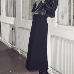 CO' COUTURE Vola Floor Pencil Skirt Black