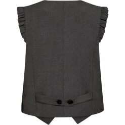 CO'COUTURE Liane Frill Tailor Vest Dark Grey