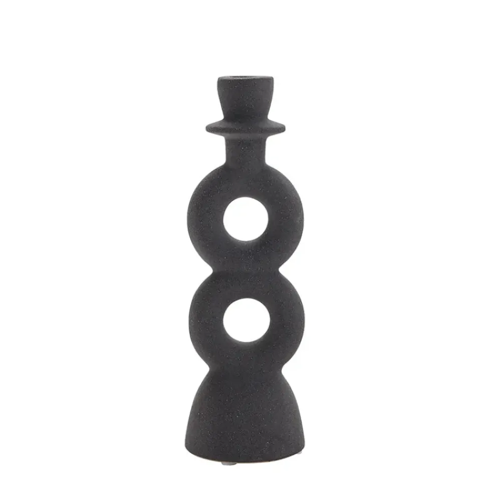 COZY LIVING Candle Holder Black