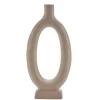 COZY LIVING Candle Holder Oval Shape Beige