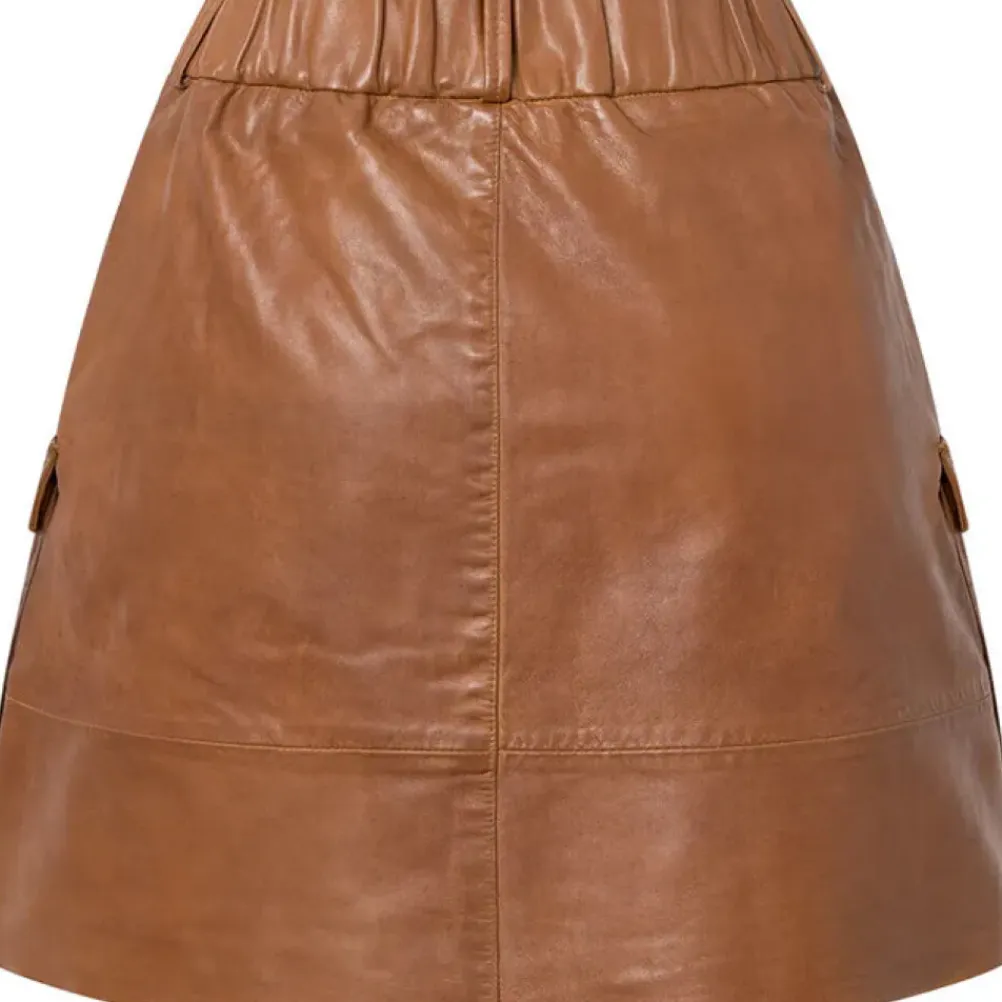 DEPECHE Dawn Skirt Vintage Cognac